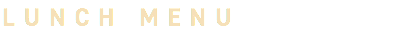 ランチメニュー